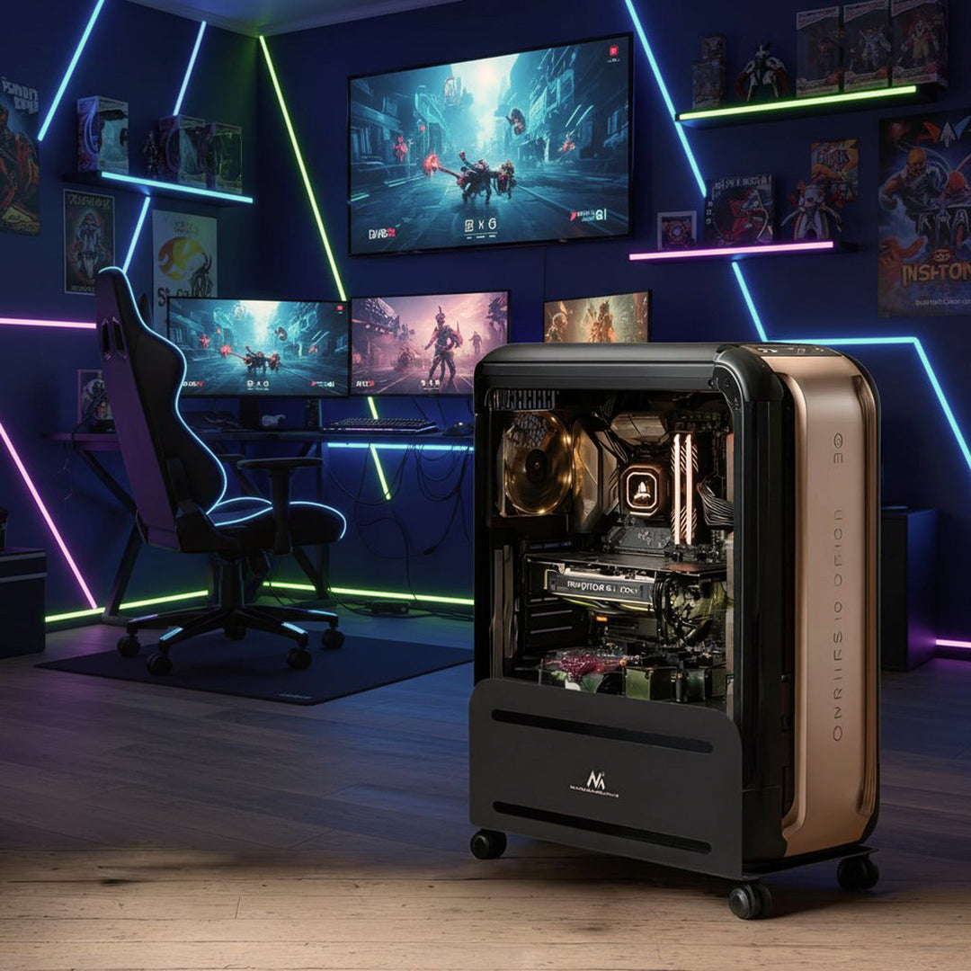 Držák vozíku pro počítačový CPU na kolech MC-851 max. 10kg