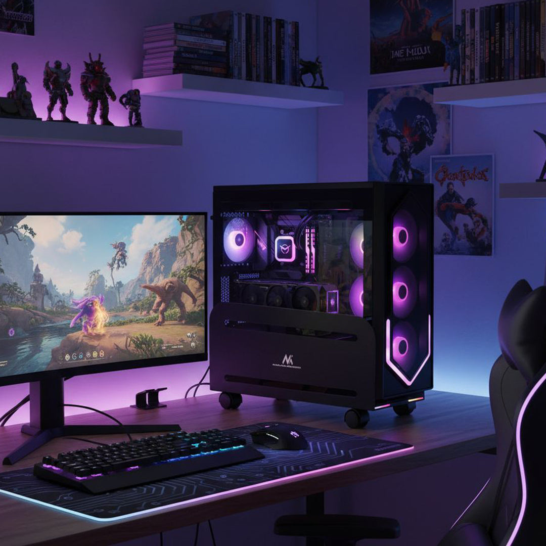 Držák vozíku pro počítačový CPU na kolech MC-851 max. 10kg