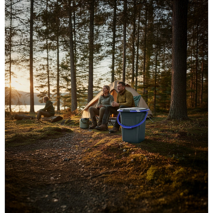 Turistická toaleta GreenBlue GB320BB černo-modrá 19 L