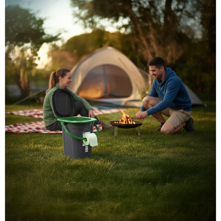Turistická toaleta GreenBlue GB320BG černo-zelená 19 L