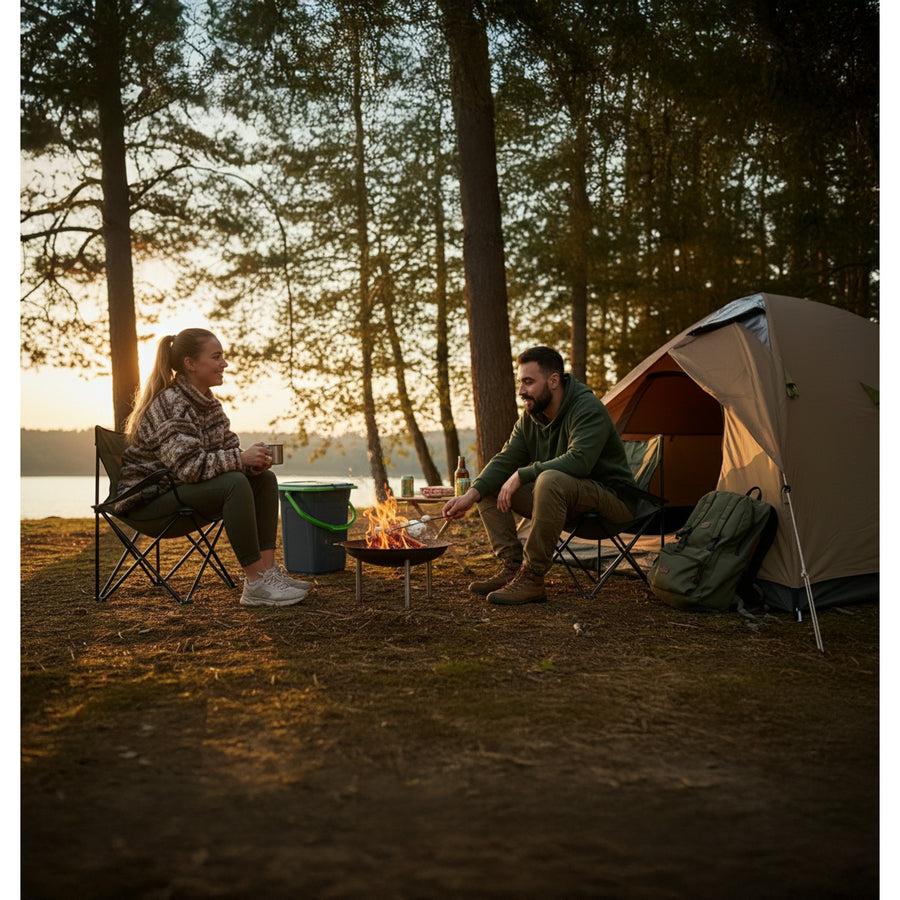 Turistická toaleta GreenBlue GB320BG černo-zelená 19 L
