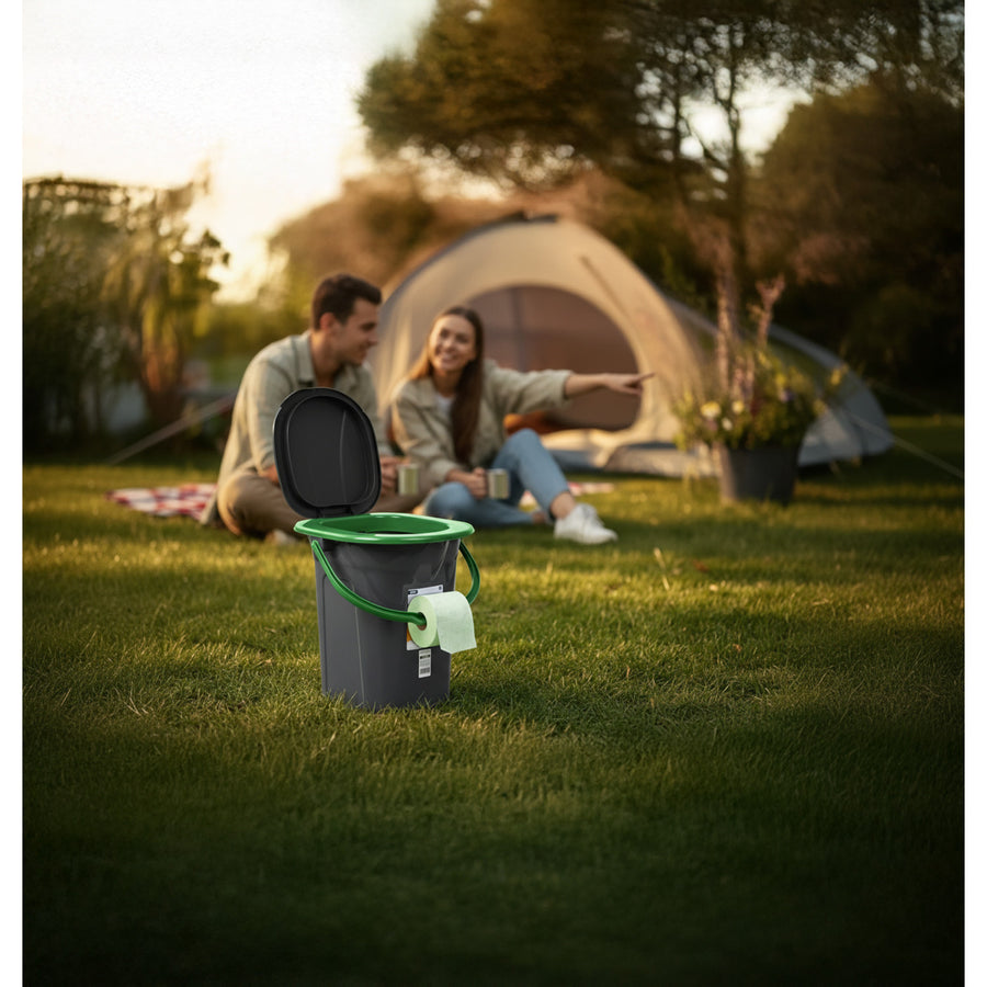 Turistická toaleta GreenBlue GB320BG černo-zelená 19 L