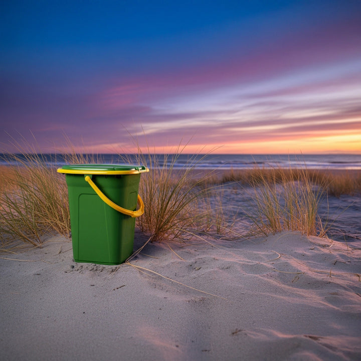 Turistická toaleta GreenBlue GB320GO tmavě zelená-oranžová 19L