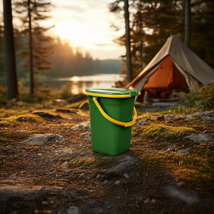 Turistická toaleta GreenBlue GB320GO tmavě zelená-oranžová 19L