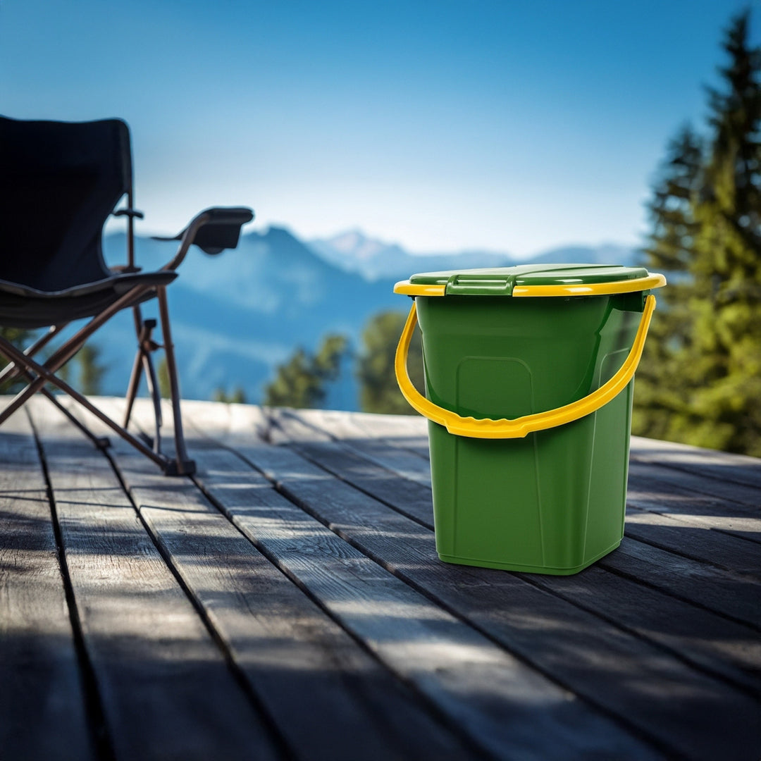 Turistická toaleta GreenBlue GB320GO tmavě zelená-oranžová 19L