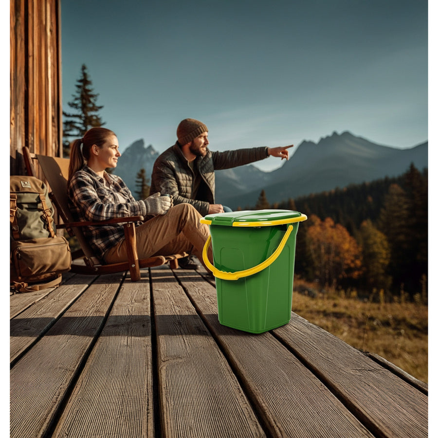Turistická toaleta GreenBlue GB320GO tmavě zelená-oranžová 19L