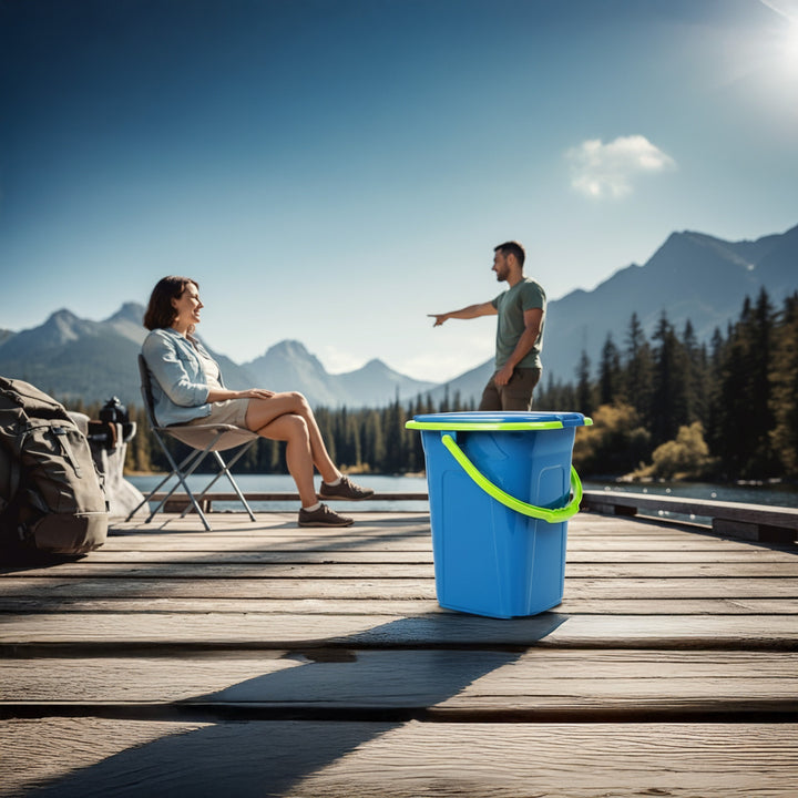 Turistická toaleta GreenBlue GB320BL modro-zelená 19L