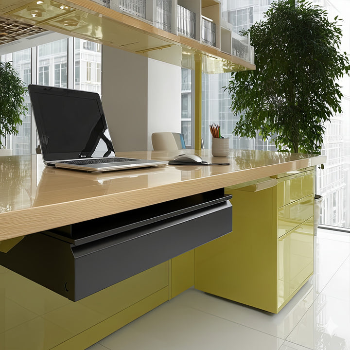 Ergonomická černá zásuvka organizér pod stůl Maclean MC-875 max. 5 kg