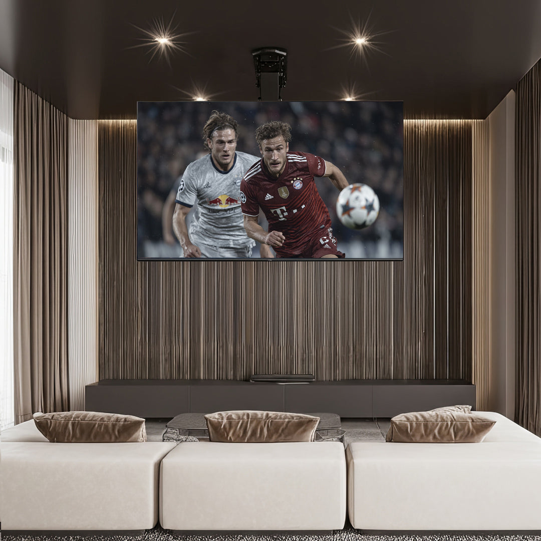 Elektrický stropní televizní držák 32 "-70" 35 kg max. dálkové ovládání Maclean MC-880 max VESA 600x411