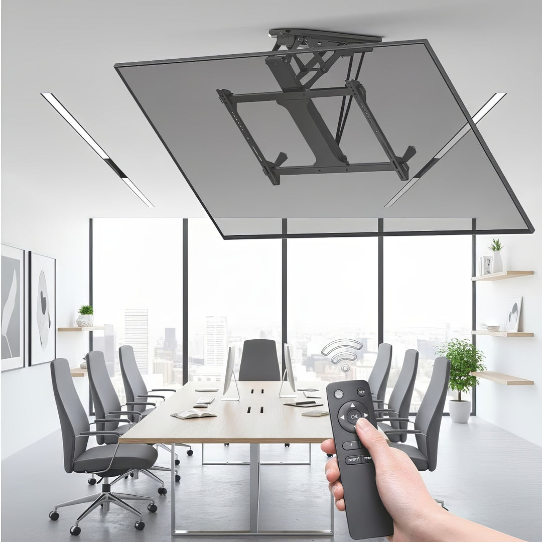 Elektrický stropní televizní držák 32 "-70" 35 kg max. dálkové ovládání Maclean MC-880 max VESA 600x411