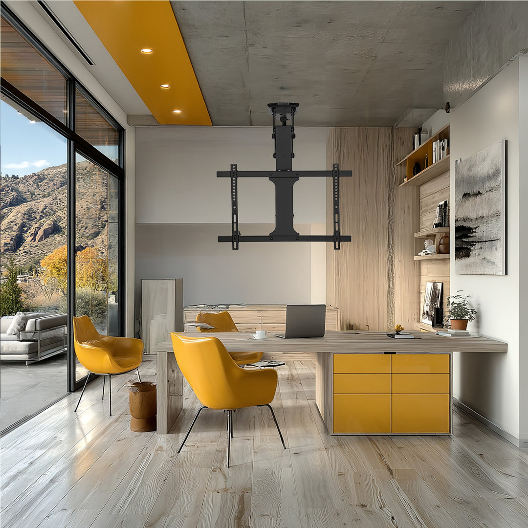 Elektrický stropní televizní držák 32 "-70" 35 kg max. dálkové ovládání Maclean MC-880 max VESA 600x411