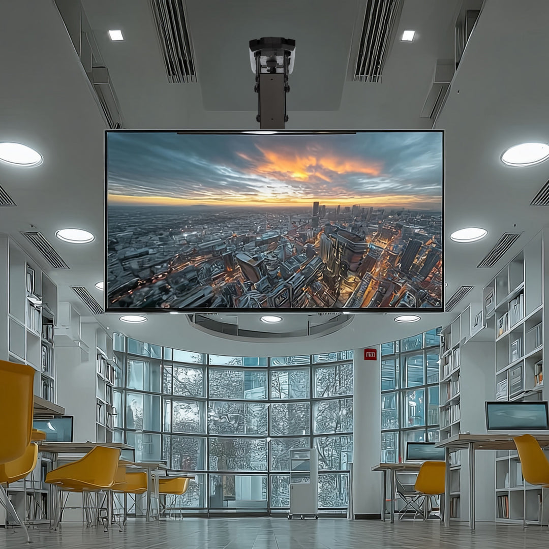 Elektrický stropní televizní držák 32 "-70" 35 kg max. dálkové ovládání Maclean MC-880 max VESA 600x411