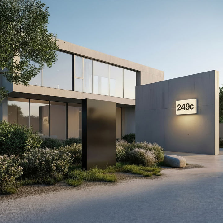 Světlo Maclean LED, domovní číslo, se soumrakovým senzorem, bílé, max. 10W, IP65, neutrální barva (4000K), max. 1000lm, MCE292 W