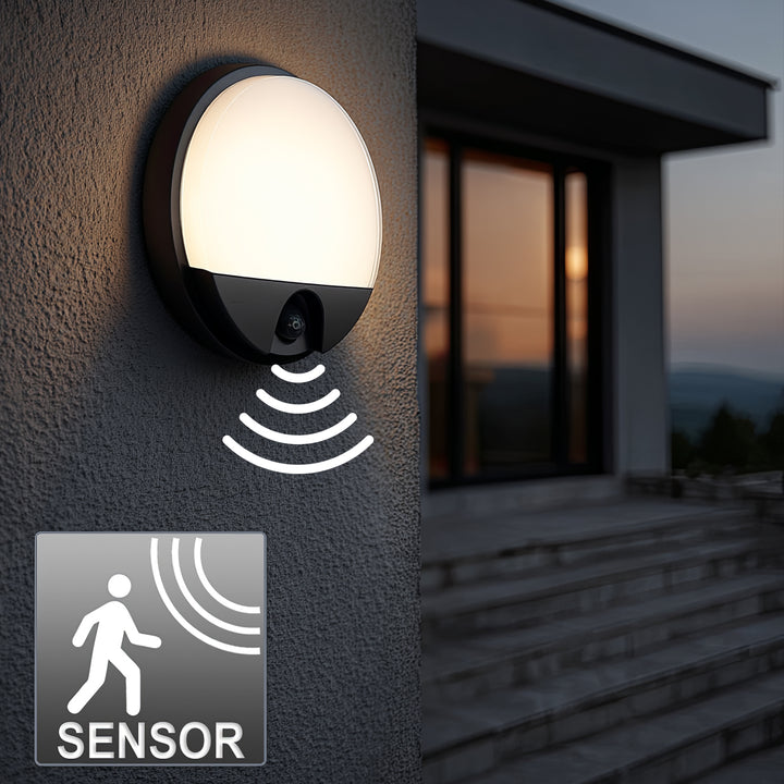 LED lampa s infračerveným pohybovým senzorem MCE291 GR 1100lm 15W IP54 Maclean Energy šedá