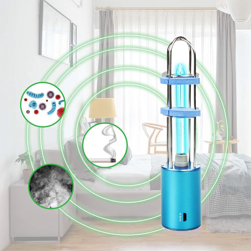 Germicidní sterilizační lampa 2v1 OZONE / UV-C Promedix PR-210 C modrá