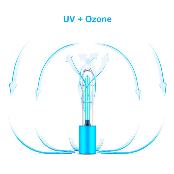 Germicidní sterilizační lampa 2v1 OZONE / UV-C Promedix PR-210 C modrá