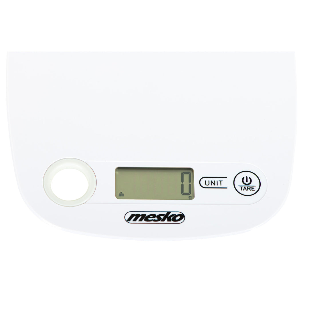 Elektronická kuchyňská váha s LCD displejem Mesko MS 3159w bílá