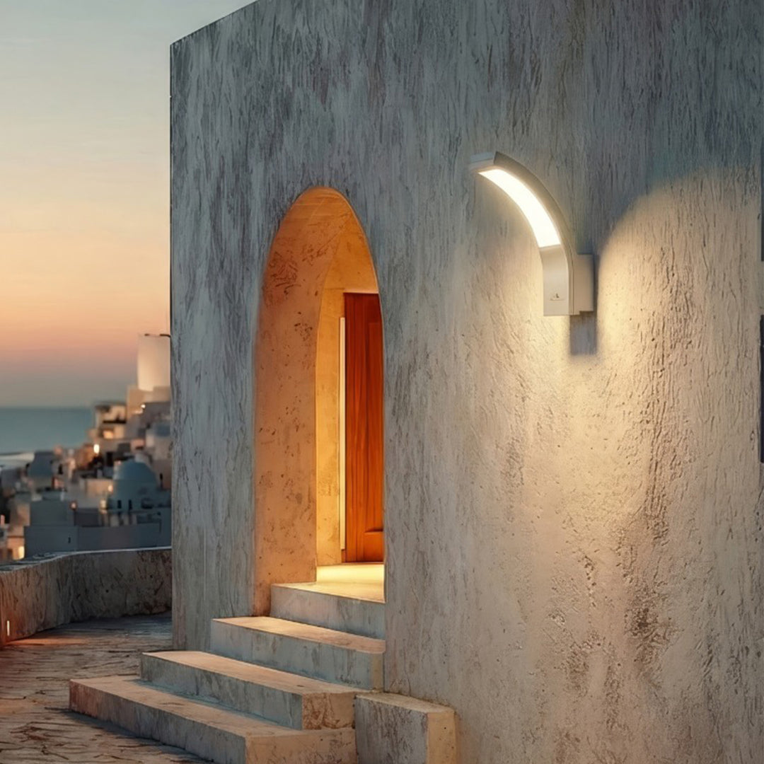 LED fasádní lampa MCE343 SV 800lm 10W IP54 Maclean Energy stříbrná barva, přírodní bílá barva (4000K)