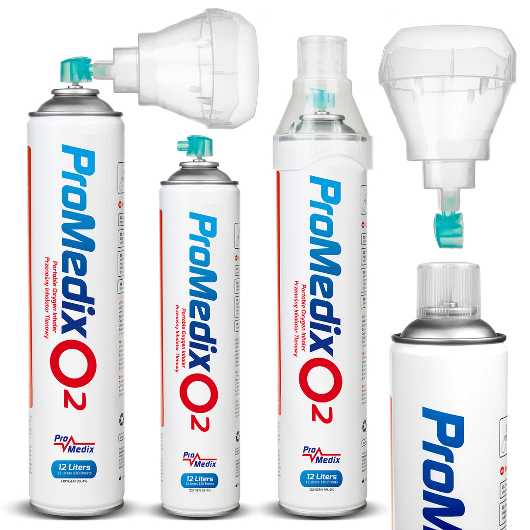 Přenosný inhalátor kyslíku 99,4% Promedix 12L PR-994