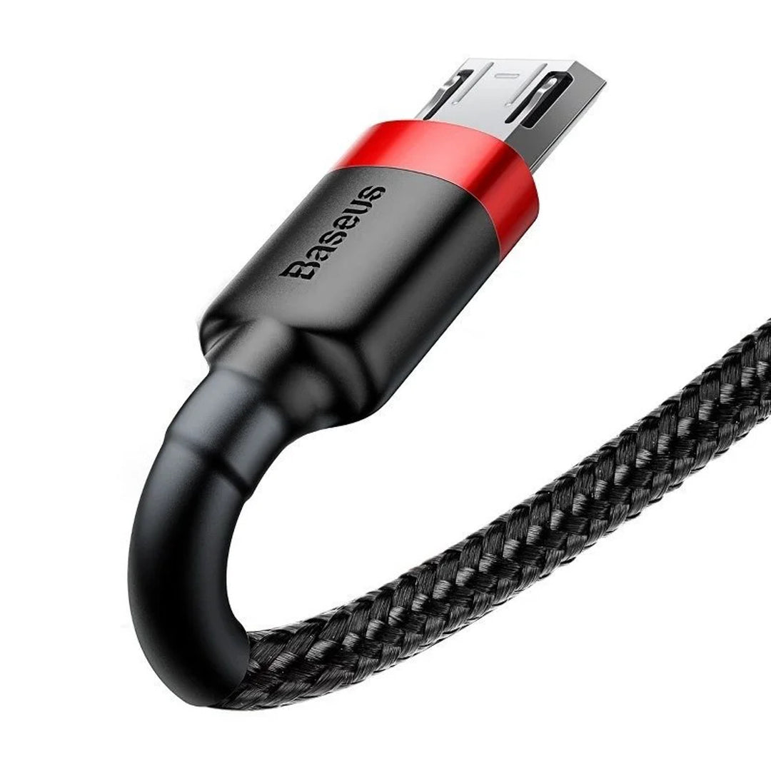 Kabel USB/MicroUSB 2,0 m QC3.0 2,4A (CAMKLF-C91) v nylonovém opletení