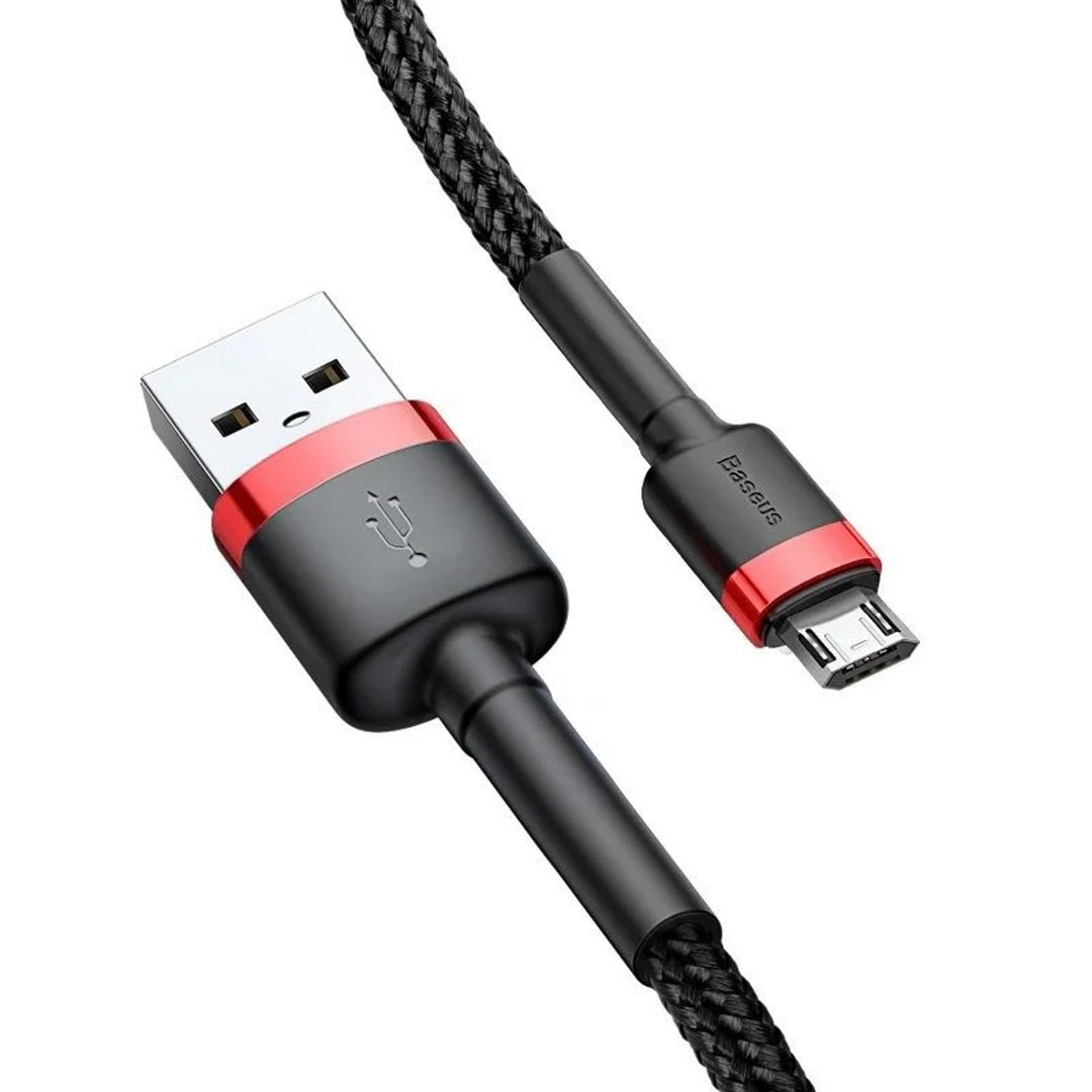 Kabel USB/MicroUSB 2,0 m QC3.0 2,4A (CAMKLF-C91) v nylonovém opletení
