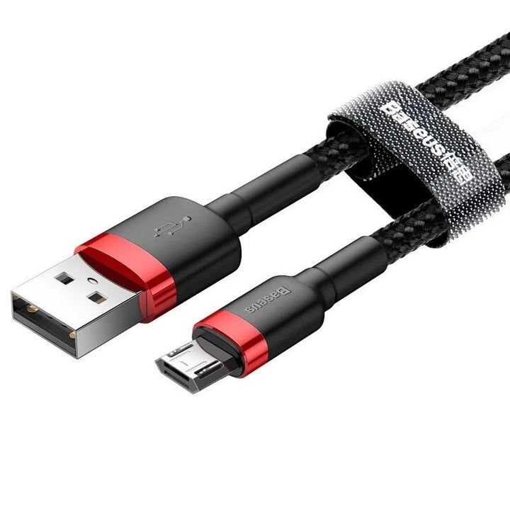 Kabel USB/MicroUSB 2,0 m QC3.0 2,4A (CAMKLF-C91) v nylonovém opletení