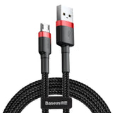 Kabel USB/MicroUSB 2,0 m QC3.0 2,4A (CAMKLF-C91) v nylonovém opletení