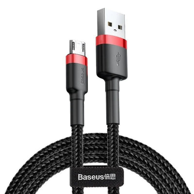 Kabel USB/MicroUSB 2,0 m QC3.0 2,4A (CAMKLF-C91) v nylonovém opletení