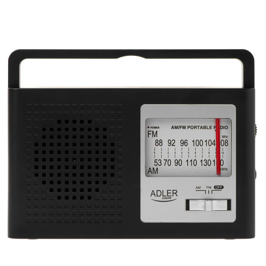 Rádio Adler, přenosné, AM a FM, anténa, síťový a bateriový provoz, AD 1909