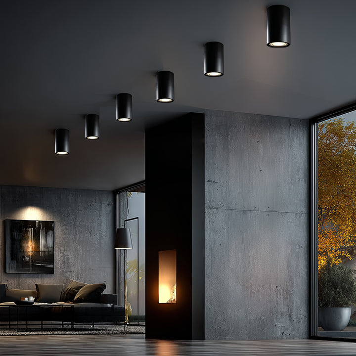 Halogenové bodové světlo GU10 MCE422, 80x115mm, hliníkové, barva černá