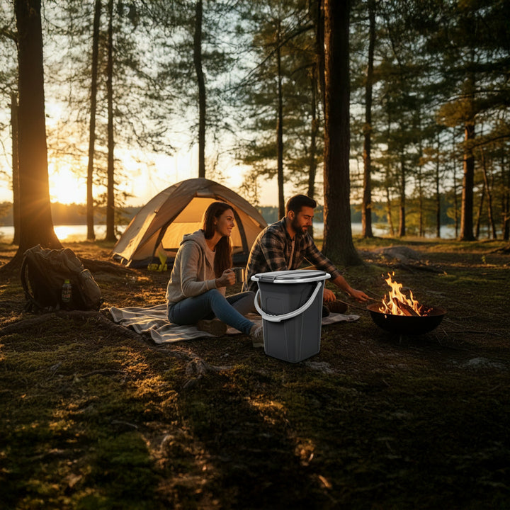 Turistická toaleta GreenBlue GB320BB černá šedá 19L