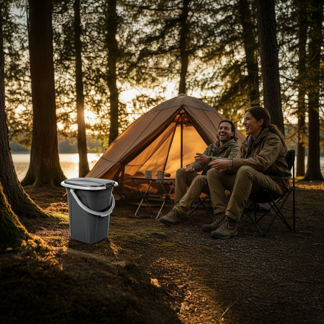 Turistická toaleta GreenBlue GB320BB černá šedá 19L