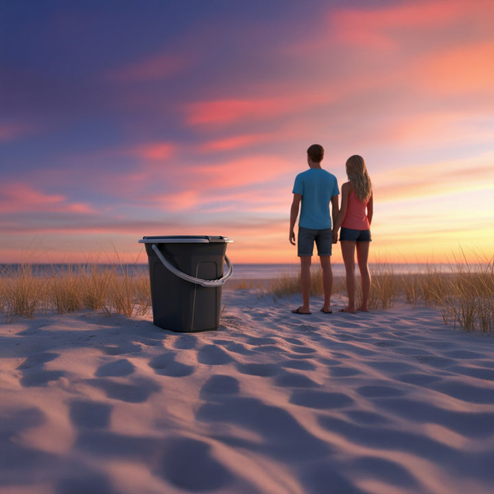 Turistická toaleta GreenBlue GB320BB černá šedá 19L