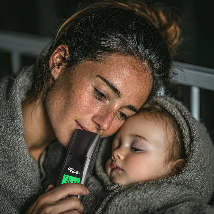 Digitální bezkontaktní lékařský infračervený teploměr Promedix PR-638