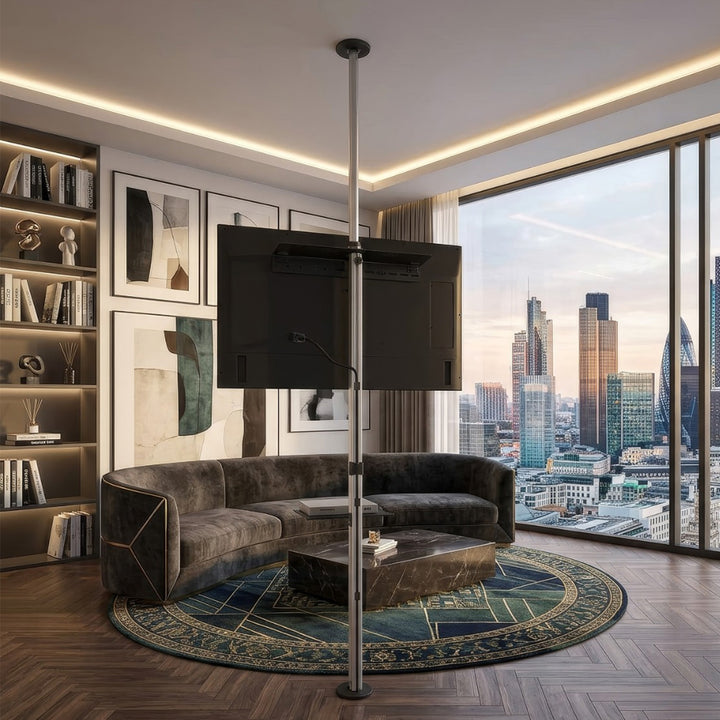 Teleskopický držák TV, strop a podlaha s policí Maclean MC-791N 37 "-70", max. 30 kg