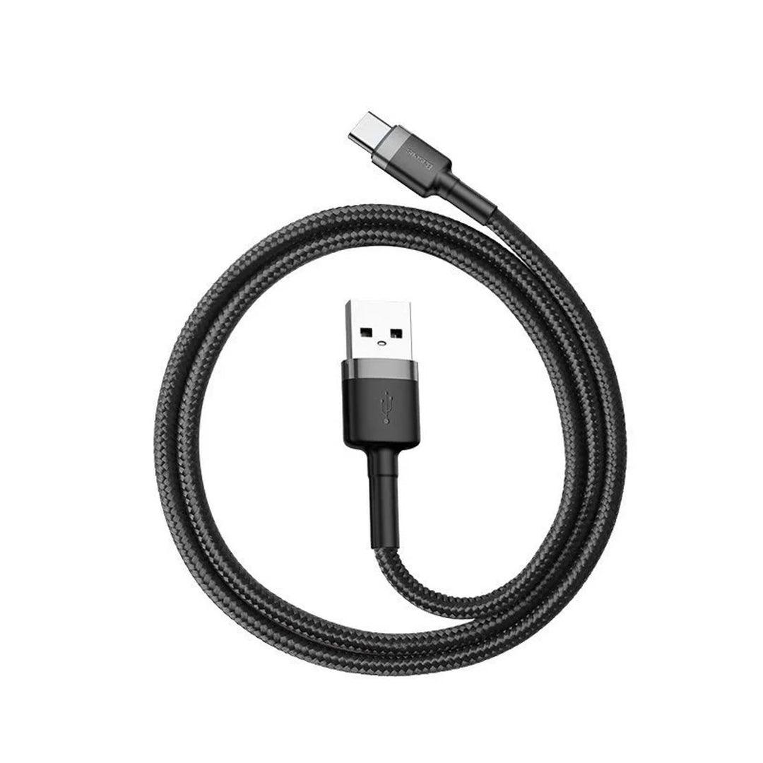 Zástrčka USB A - zástrčka USB typu C 2m CATKLF-CG1 Šedý+černý kabel BASEUS