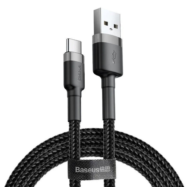 Zástrčka USB A - zástrčka USB typu C 2m CATKLF-CG1 Šedý+černý kabel BASEUS