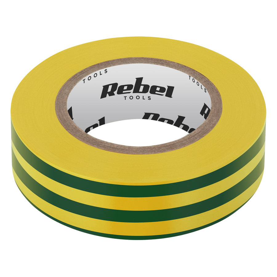 Lepicí izolační páska REBEL (0,13 mm x 19 mm x 20 yd) žlutozelená