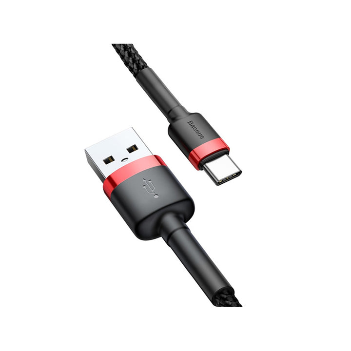 Kabel Baseus, USB typ C, délka 50 cm, 3A, černý, BASKBK46595
