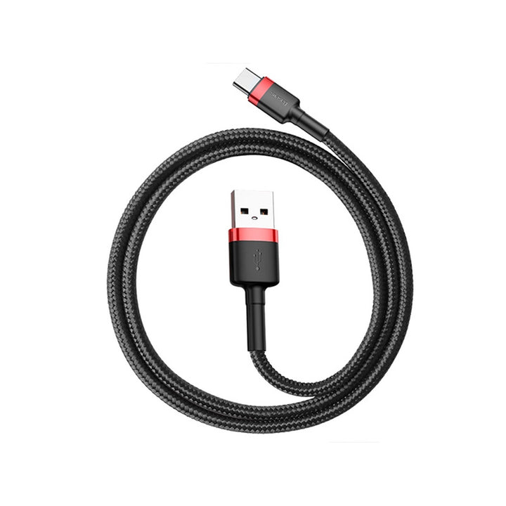 Kabel Baseus, USB typ C, délka 50 cm, 3A, černý, BASKBK46595