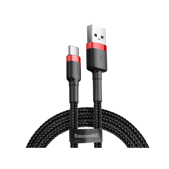Kabel Baseus, USB typ C, délka 50 cm, 3A, černý, BASKBK46595