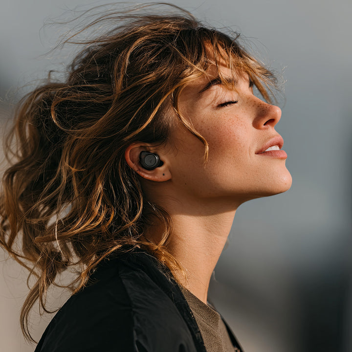 Sluchátka do uší TWS Bluetooth s nabíjecí stanicí Audiocore AC580 - černá