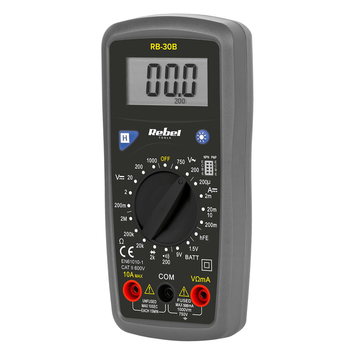 Rebel Tools RB-30B digitální univerzální měřicí kabely