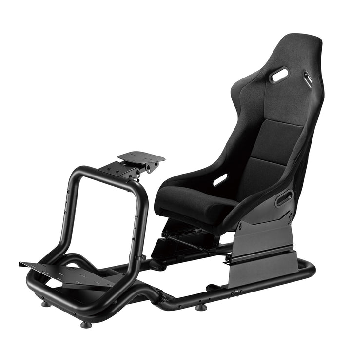 Závodní simulátor Kokpit 3 v 1 Hrací sedačka do 130 kg Držák řadicí páky Stojan na volant Držák na TV do 50" Max. Vesa 400x200 ...