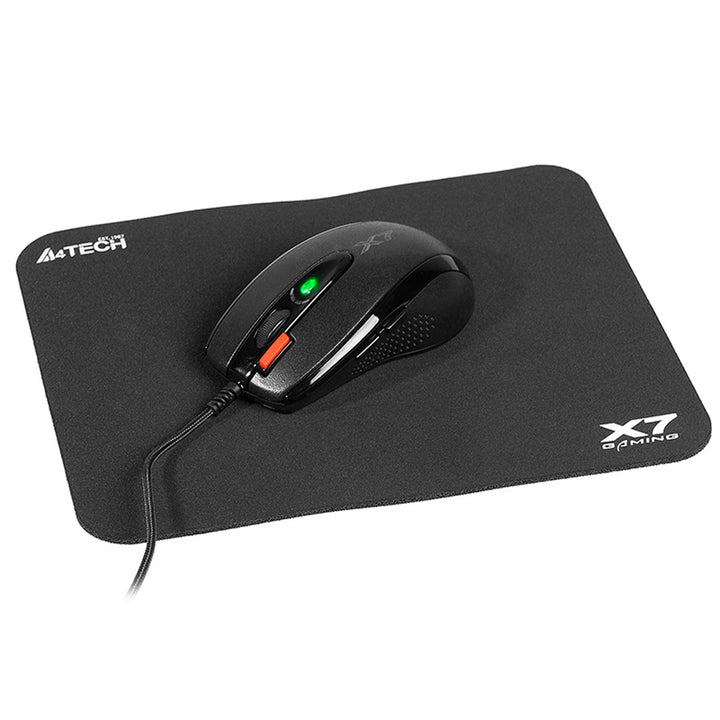 Sada myši a podložky pod myš A4Tech, 7 tlačítek, optický senzor, USB, X-Game X-7120