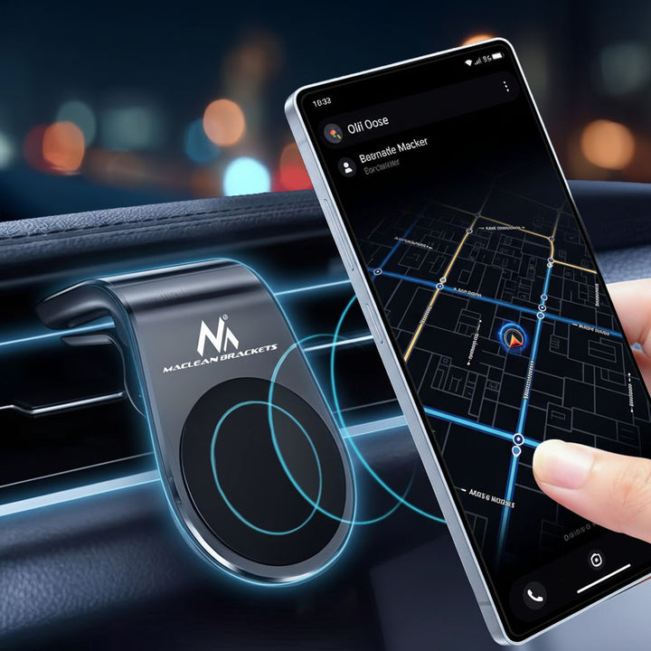 Držák autotelefonu Maclean, magnetický, univerzální, pro ventilační mřížku, materiál ABS, MC-326