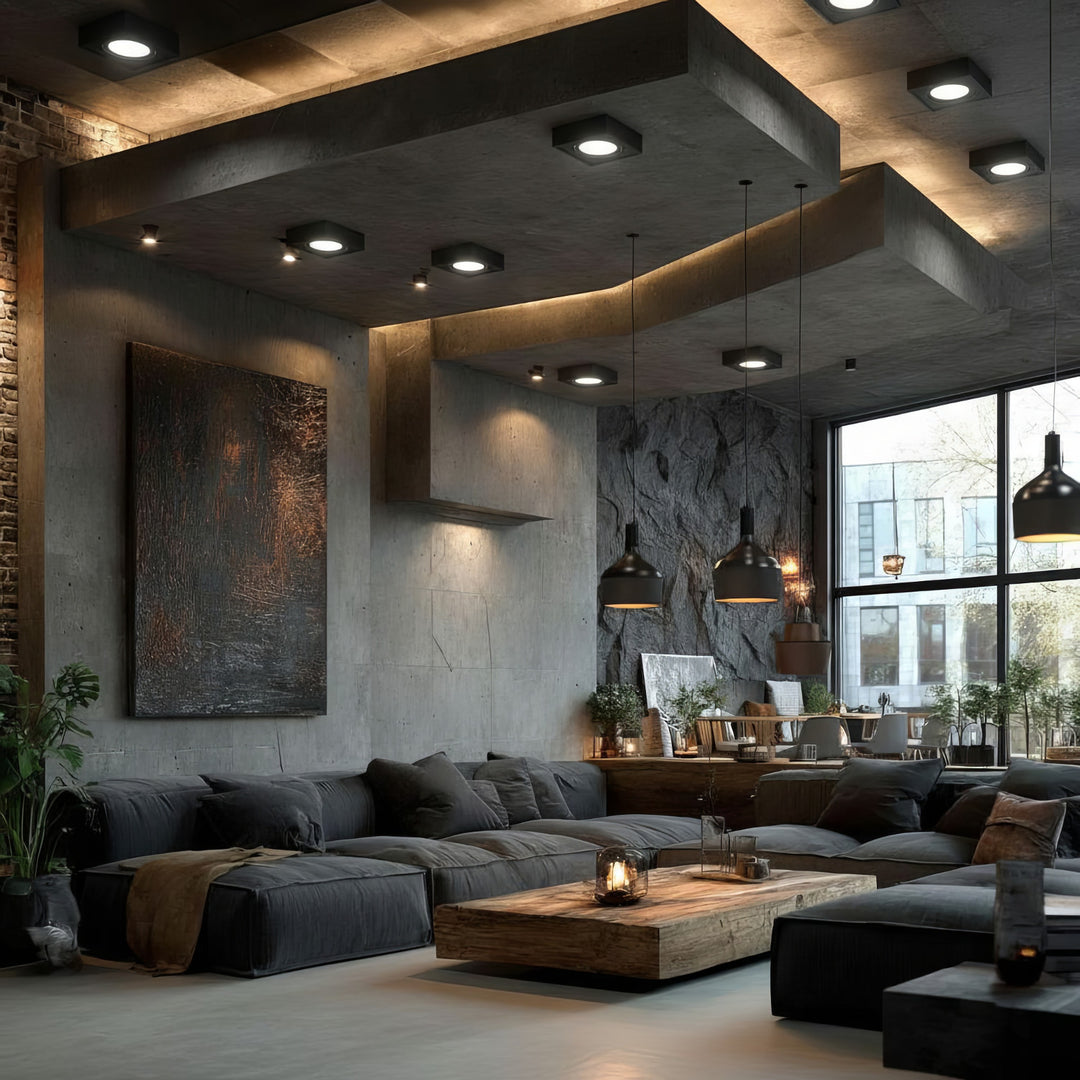 Bodové stropní svítidlo Maclean MCE464 B, pro světelné zdroje MR16 / GU10, černé, 94x94x32mm, hranaté, alu