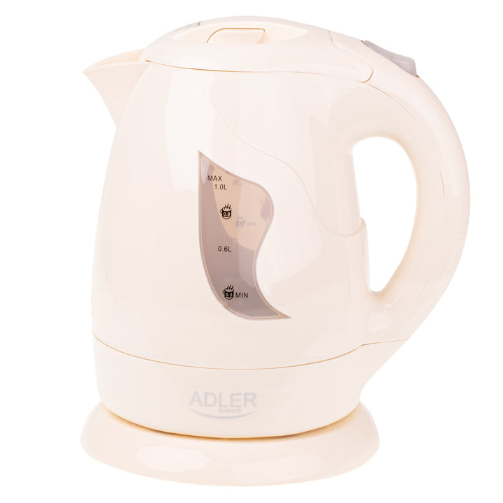 Akumulátorová konvice Adler, 850W, 1L, béžová, AD 08 b