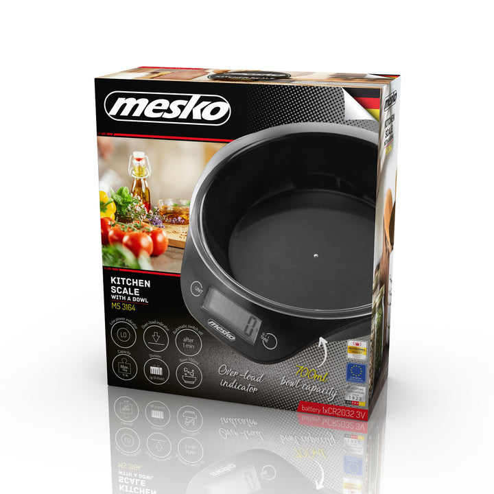 Kuchyňská váha Mesko MS 3164 s miskou s maximální nosností 5 kg