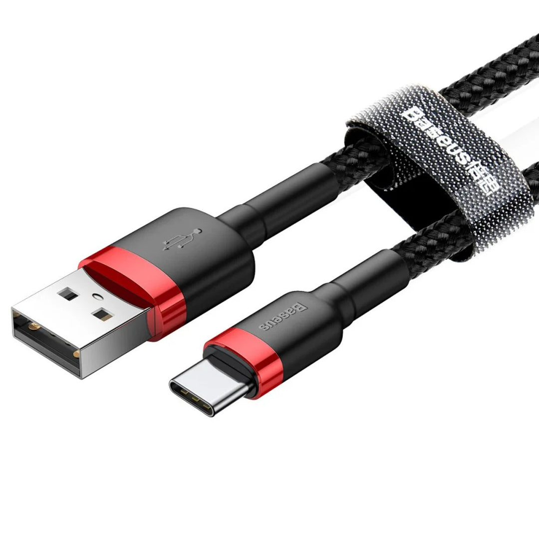 Zástrčka USB A - zástrčka USB-C 1m CATKLF-B91 Red+Black Baseus kabel